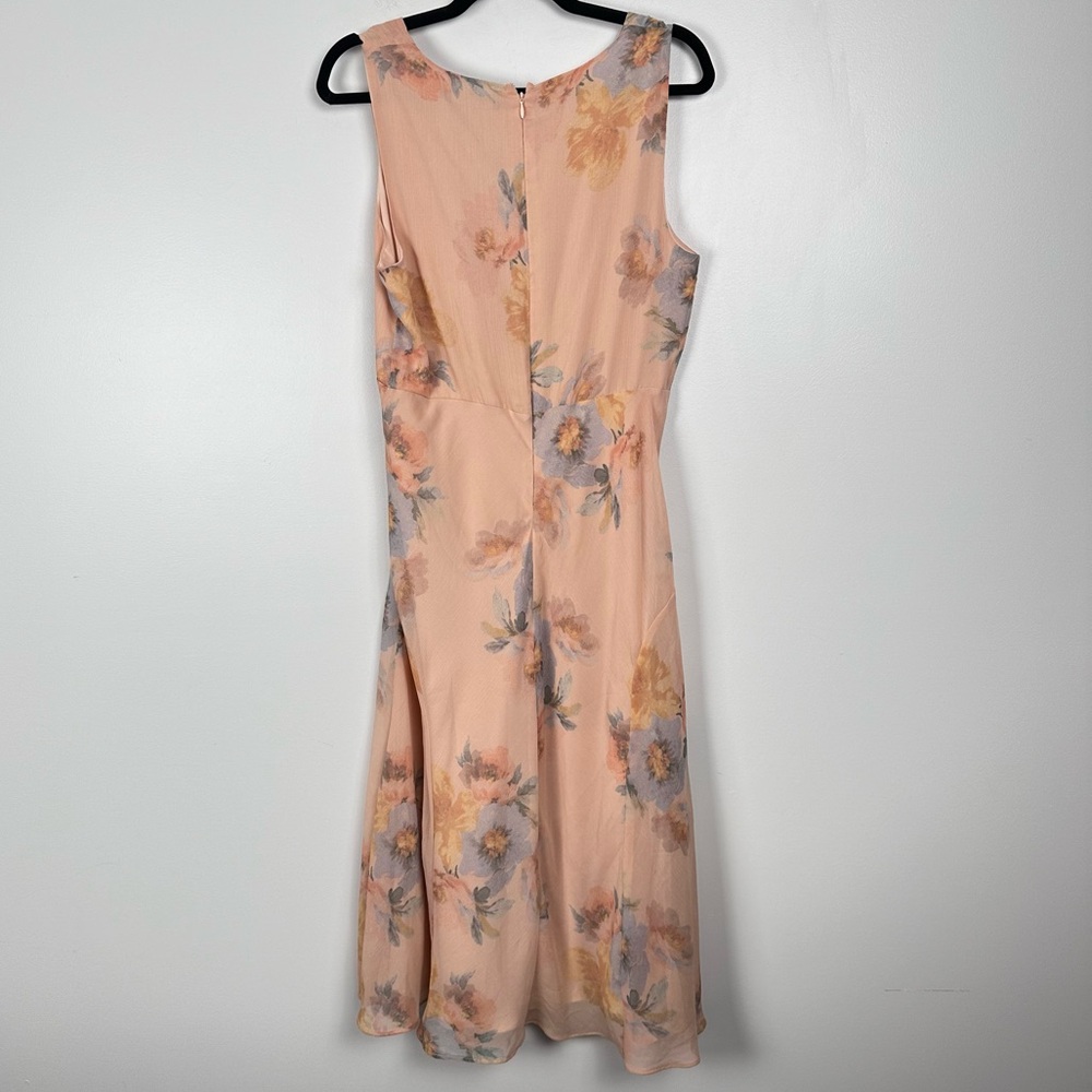 Lauren Women's Ralph Lauren Floral Crinkled Georgette Dress Size 12 NEW - Picture 5 of 8